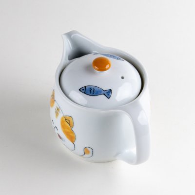 Photo2: Teapot Mi-ko Cat