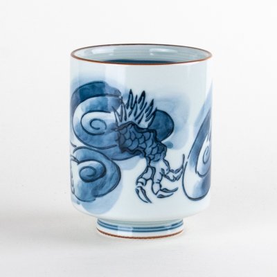 Photo2: Yunomi Tea Cup (Large) for Green Tea Matsu Ryu Dragon