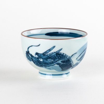 Photo1: Yunomi Tea Cup for Green Tea Matsu Ryu Dragon