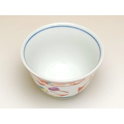 Photo2: Yunomi Tea Cup for Green Tea Nishiki chidori
