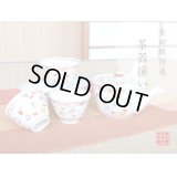 Tea set for Green Tea 1 pc Teapot and 5 pcs Cups Nishiki chidori
