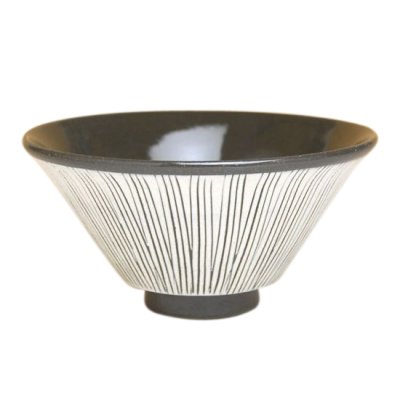 [Made in Japan] Senbori (Black) rice bowl