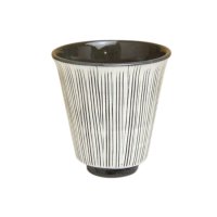 Yunomi Tea Cup for Green Tea Senbori (Black)