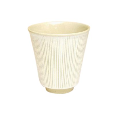 [Made in Japan] Senbori (White) Japanese green tea cup