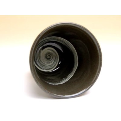 Photo3: Yunomi Tea Cup for Green Tea Ema (Blue)