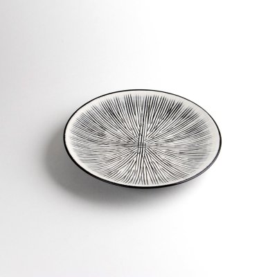 Photo1: Medium Plate Senbori  (17cm/6.7in)