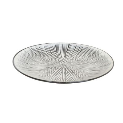 Photo1: Large Plate Senbori (20cm/7.9in)