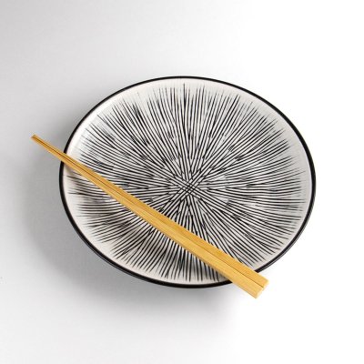 Photo5: Large Plate Senbori (20cm/7.9in)