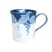 [Made in Japan] Fuchi dami budou grape (Blue) mug