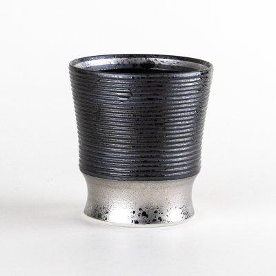 Photo1: Cup Border Silver