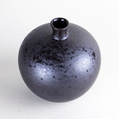 Photo2: Single-Flower Vase Ginga Black