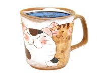 Nakayoshi neko cats (Blue) mug