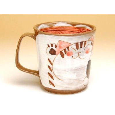 Photo2: Mug Nakayoshi neko Cats (Red)