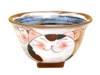 Rice Bowl Nakayoshi neko Cats (Blue)