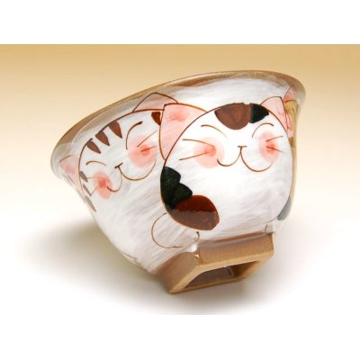 Photo2: Rice Bowl Nakayoshi neko Cats (Blue)