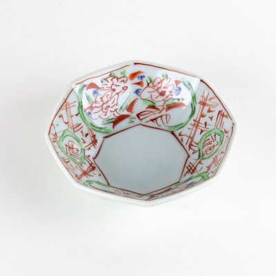 Photo2: Octagonal Small Bowl Nishiki-Manreki (11.3 cm/4.4 in)