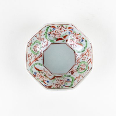 Photo3: Octagonal Small Bowl Nishiki-Manreki (11.3 cm/4.4 in)