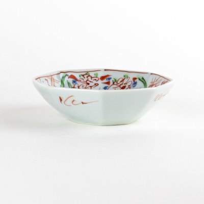 Photo4: Octagonal Small Bowl Nishiki-Manreki (11.3 cm/4.4 in)
