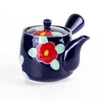 Teapot Kyusu Yusai Tsubaki Ruri Camellia