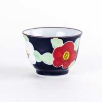 Yunomi Tea Cup for Green Tea Yusai Tsubaki Ruri Camellia