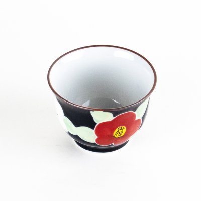 Photo2: Yunomi Tea Cup for Green Tea Yusai Tsubaki Ruri Camellia