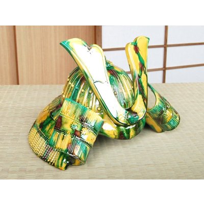 Photo3: Japanese Armor, Helmets and Warrior Dolls Sansai (Large) Kabuto Doll