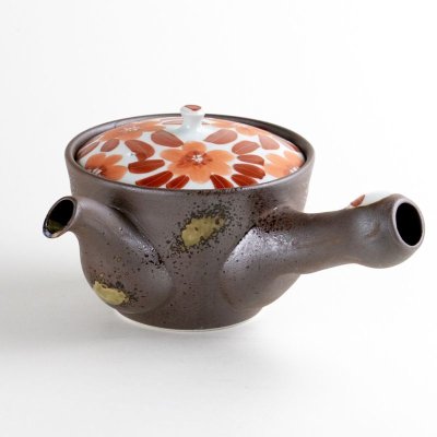 Photo1: Teapot Kyusu Akae-Sakura Cherry blossoms