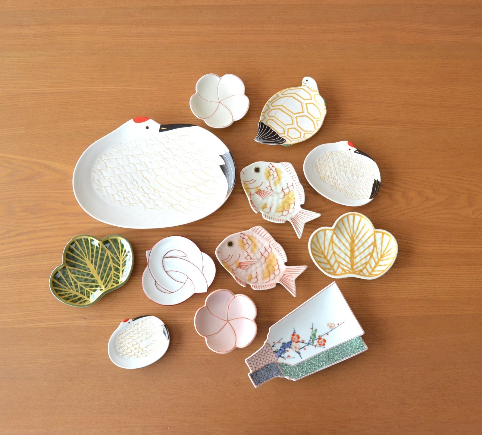 A collection of Arita ware porcelain
