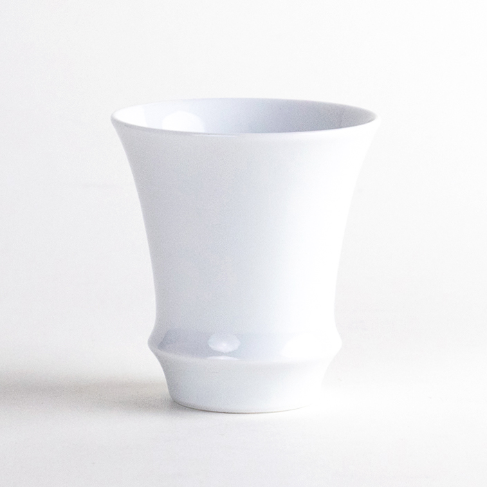 Hakuji white porcelain guinomi sake cup