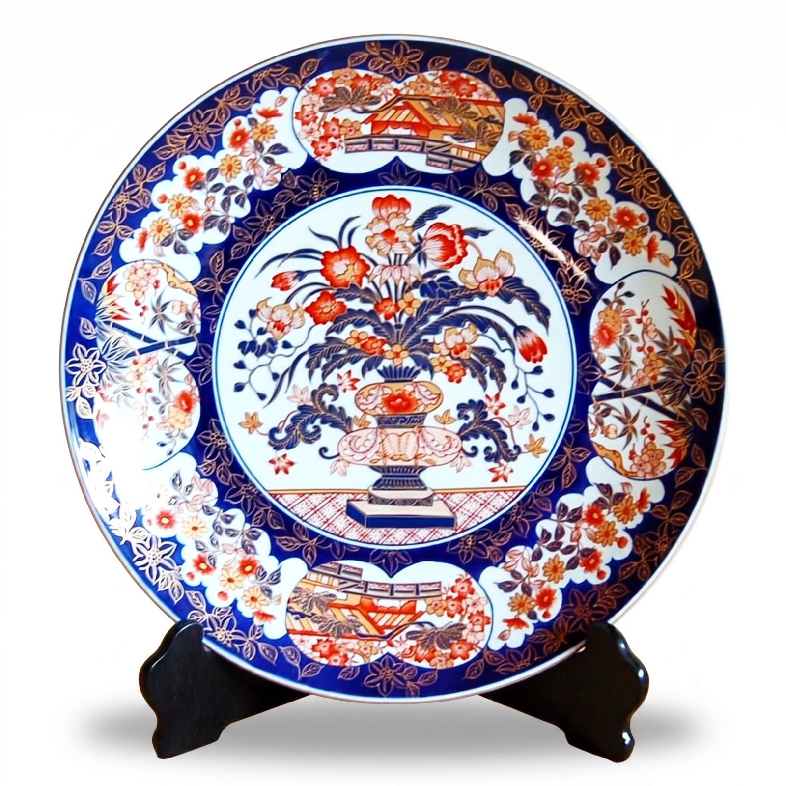 Ko-Imari style porcelain and decorative details
