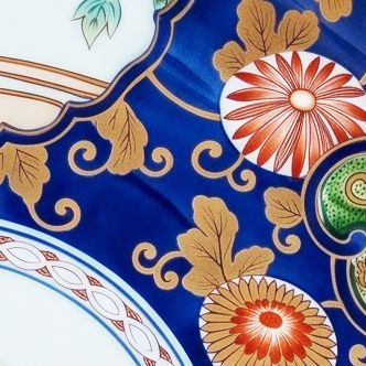 Ko-Imari style porcelain and decorative details
