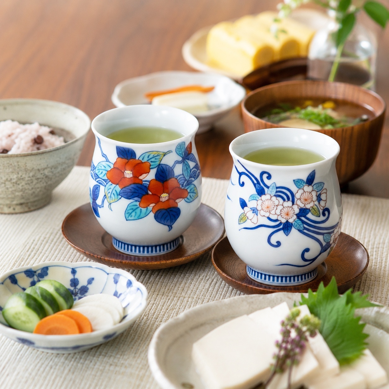 Nabeshima-style teacup used at the table