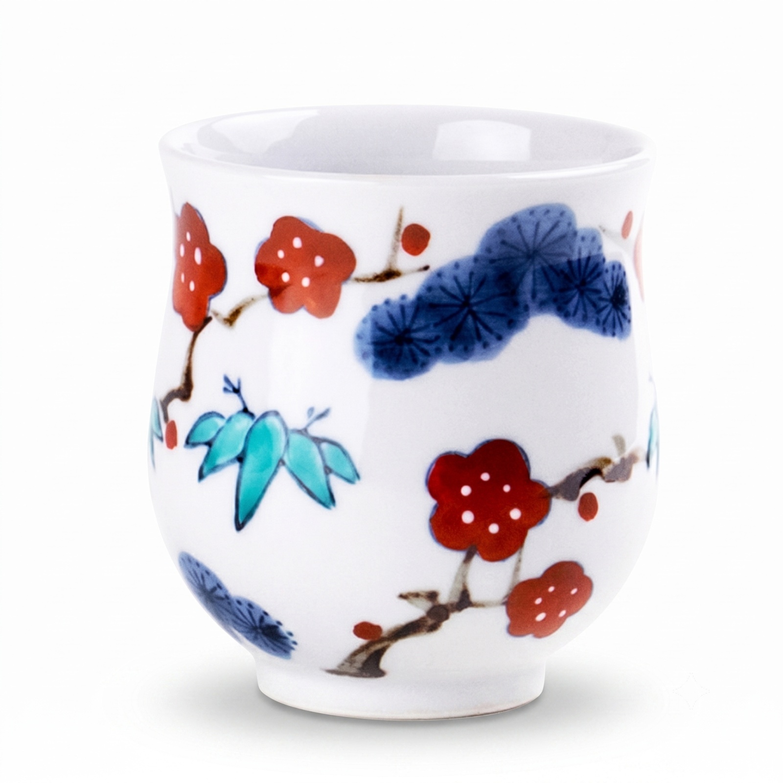 White porcelain Japanese teacup