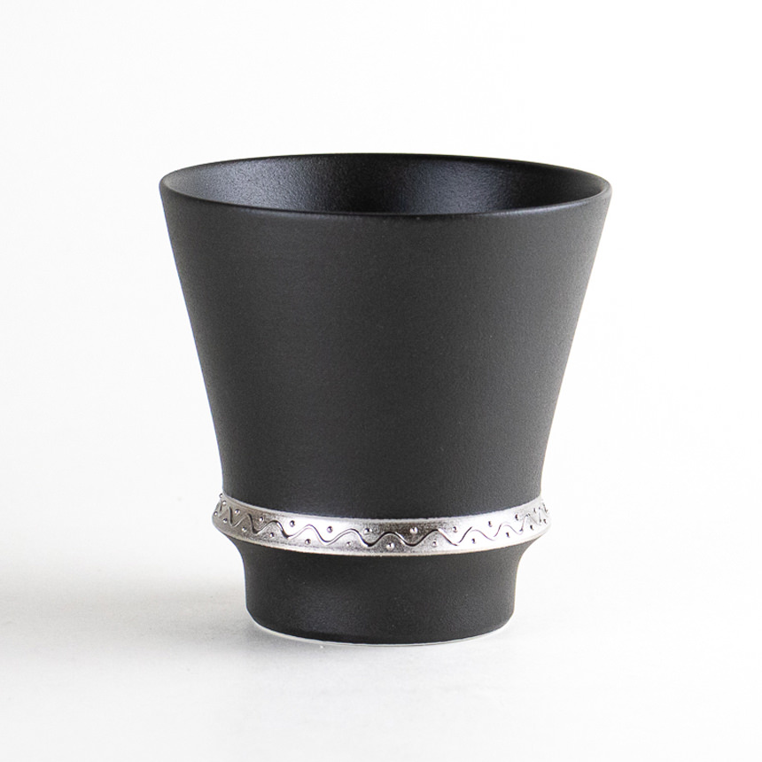 Black-glazed porcelain cup