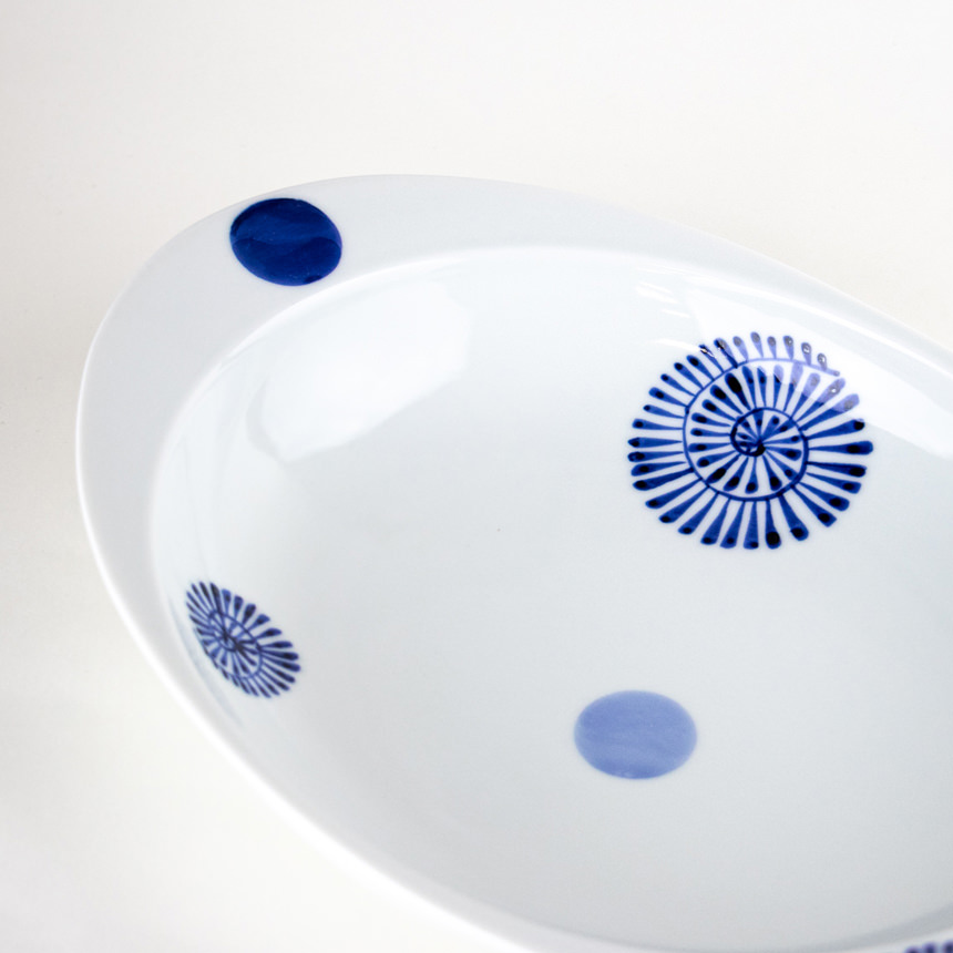 Sometsuke plate suitable for serving curry