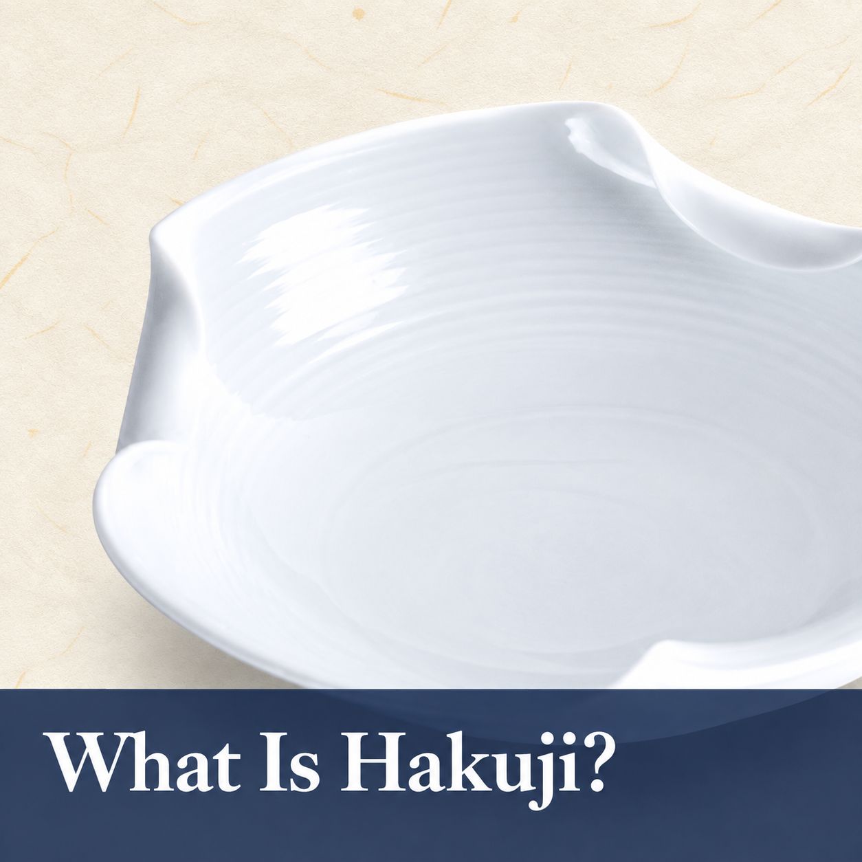 What Is Hakuji? White Porcelain