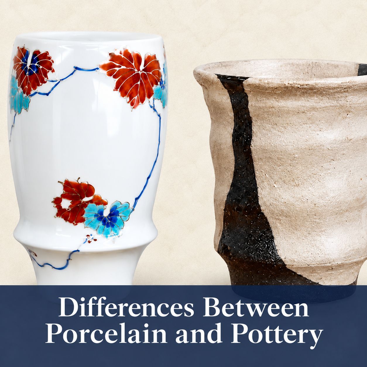 Porcelain vs. Pottery