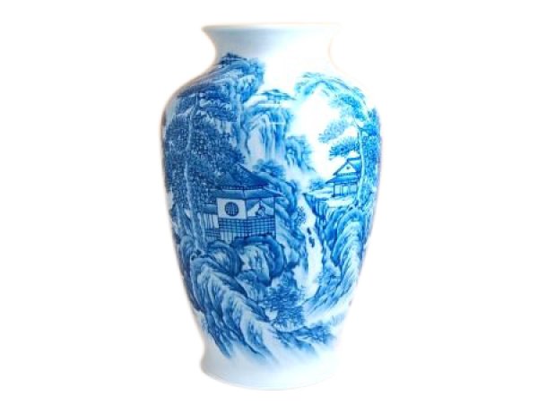 [Made in Japan] To sansui landscape Vase