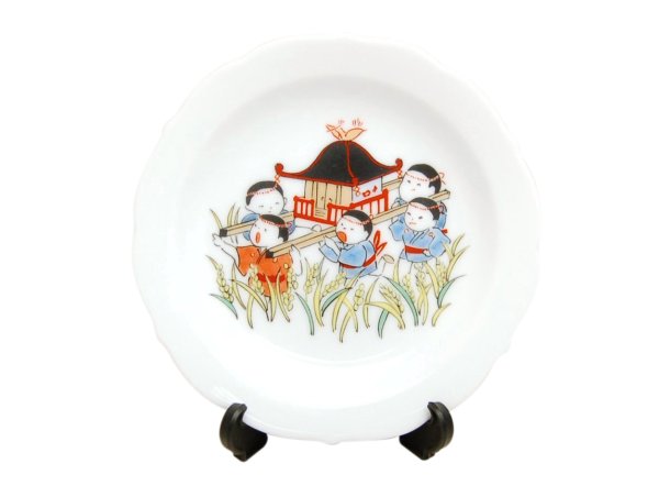 [Made in Japan] Omatsuri festival (October) Monthly Small ornamental plate