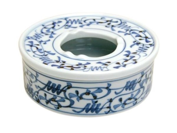 Photo1: Ashtray with Lid Karakusa (1)