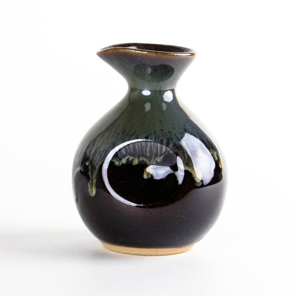 Photo1: Sake Bottle Tokkuri Shikkoku Black (1)