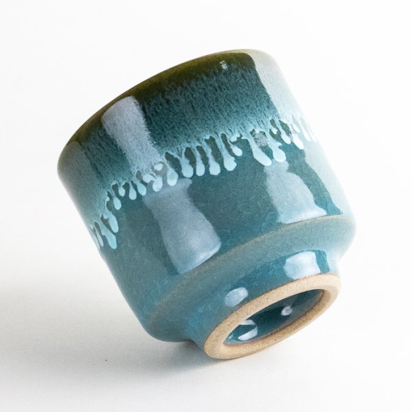 Photo2: Yunomi Tea Cup (Large) for Green Tea Hisui Seiji (2)