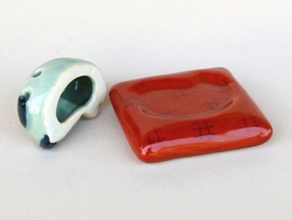 Photo3: Incense Stand Zabuton neko Cat (3)