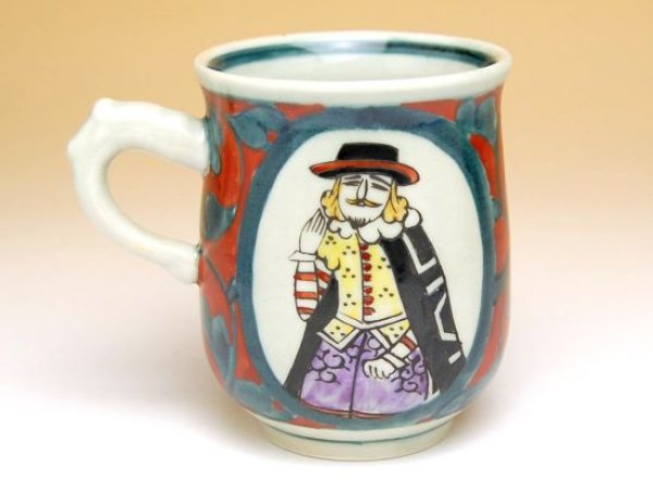 Photo2: Mug Nanbanjin (Red) (2)