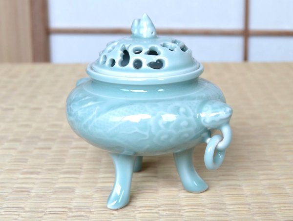 Photo2: Incense Burner Seiji hori Ryu Dragon (2)