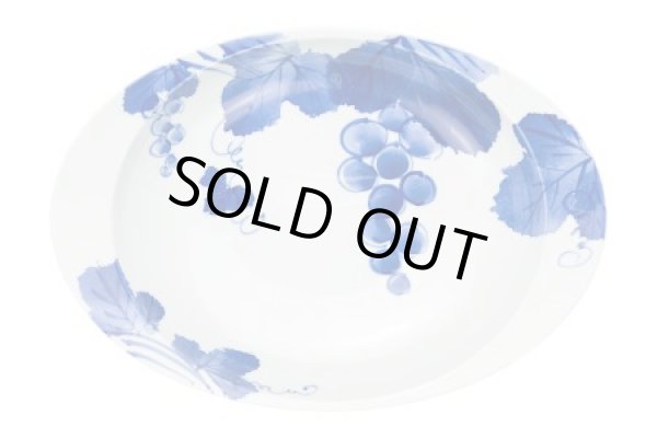 Photo2: Oval dish (26.6cm) Grape (2)