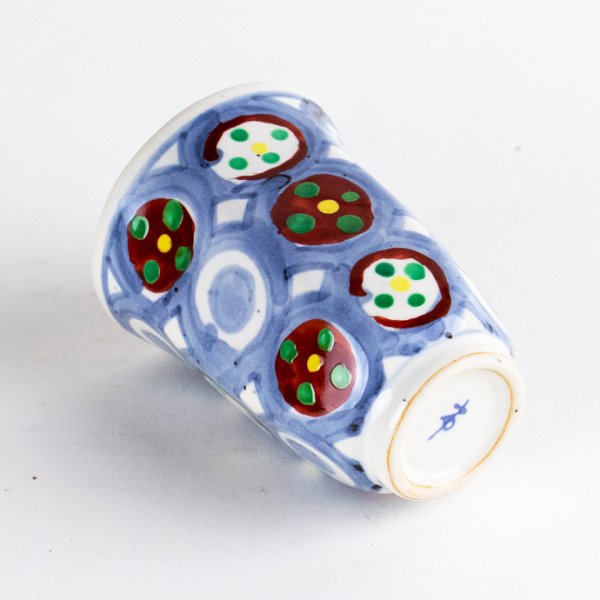 Photo3: Sake Hexagonal Cup Maru-Mon (3)