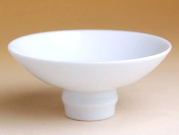 Photo1: Sake Cup hakuji White (8.5cm/3.3in) (1)