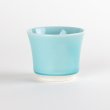 Photo1: Sake Cup Asanoha Aquamarine (1)