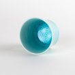 Photo2: Sake Cup Asanoha Aquamarine (2)